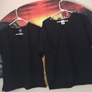 2 Black scrubs for